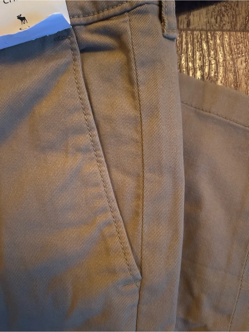 NWT abercrombie kids chino khaki pants size 13/14 short